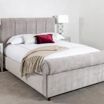 Sienna W 90 x L 190 Single Upholstered Bed -White With 1-Year Warranty