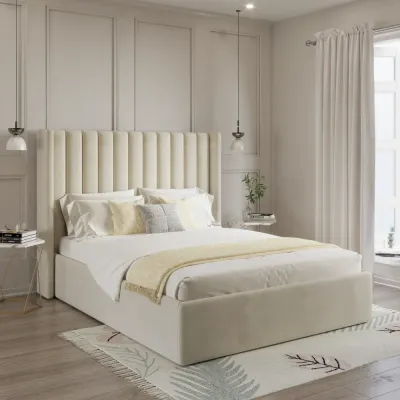 Tranquil W 90 x L 190 Single Upholstered Sleep Haven Bed -White With 1-Year Warranty