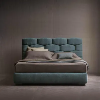 Zen W 90 x L 190 Single Upholstered Bed -Blue With 1-Year Warranty