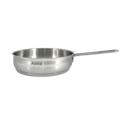 9-Piece Astra Premium Cookware Set - 18/10 Cr-Ni Stainless Steel - 3 Deep Pots - 1 Low Pot - 1 Frypan