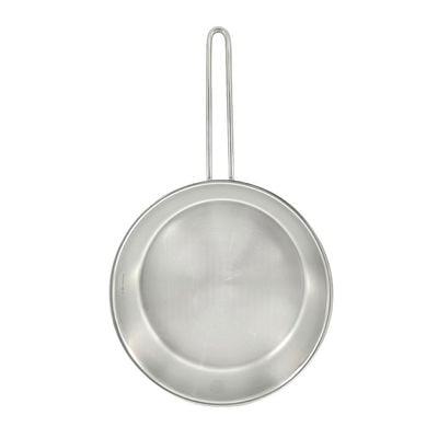 Astra Premium Frypan 24x6cm - 2.5 Liter Capacity -24/6 Cr-Ni Stainless Steel - Silver