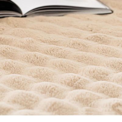 Rabbit Fur Area Rug – Plush Carpet for Living Room & Bedroom (Size - 60 x 180CM)