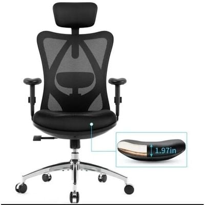 Splendor 7D Office Chair (High Back, Black)