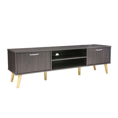 ARFAN Furniture Slim Minimalist Design TV Cabinet Modern Wooden TV Stand for Living Room - Brown