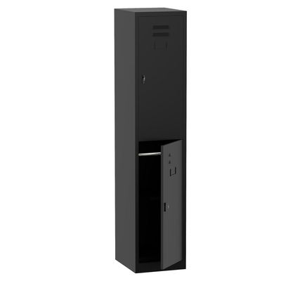 Godrej 2 Door Steel Locker with Heavy-Duty Construction, Spacious Storage, and Scratch-Resistant Black Finish