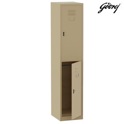 Godrej 2 Door Steel Locker with Heavy-Duty Construction, Spacious Storage, and Scratch-Resistant Beige Finish