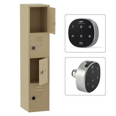 Godrej Digital 4 Door Locker with Advanced Touch Screen Lock, Heavy-Gauge Steel, and Sleek Beige Finish