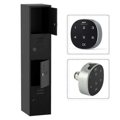 Godrej Digital 4 Door Locker with Advanced Touch Screen Lock, Heavy-Gauge Steel, and Sleek Black Finish