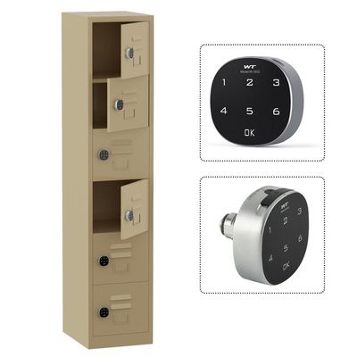 Godrej Digital 6 Door Locker with Advanced Touch Screen Lock, Heavy-Gauge Steel, and Sleek Beige Finish