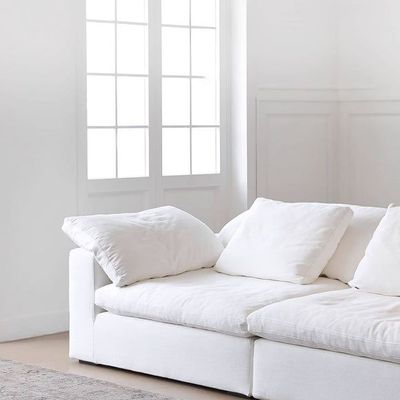 (L200*W850*H700)Maple Home 2-seater Sofa Modular Cloud Couch Sofas Set Compression Sponge Sectional Lounge High Density Foam Living Room Apartment Furniture