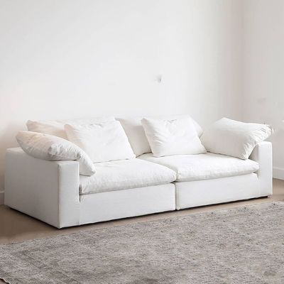 (L200*W850*H700)Maple Home 2-seater Sofa Modular Cloud Couch Sofas Set Compression Sponge Sectional Lounge High Density Foam Living Room Apartment Furniture