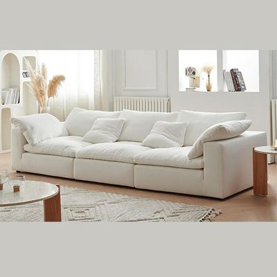 Maple Home 3-seater Sofa Modular Cloud Couch Sofas Set Compression Sponge Sectional Lounge High Density Foam Living Room Apartment Furniture(L2850*W850*H700)