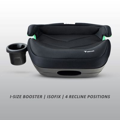 TEKNUM Car Seat I-Size Booster with 4 Reclining Mode & Isofix - Black