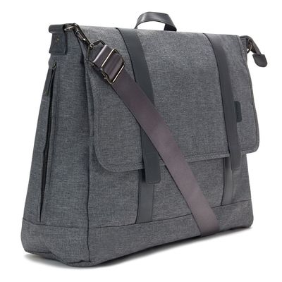 Little Story Dad's Diaper Bag w/ Changing Mat & Stroller Straps - Grey