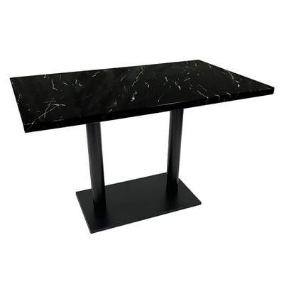 Maple Home Modern Dining Table Coffee Table Accent Marble Top Metal Base Kitchen Bar Patio Living Dining Office Furniture(70*120cm)