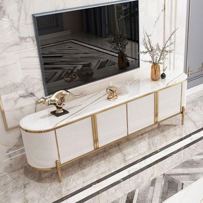 Modern Luxury Tv Table Tv And Coffee Tables Set White - 200Cm