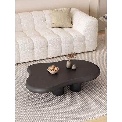 Cloud Shape Coffee Table Black 120Cm 