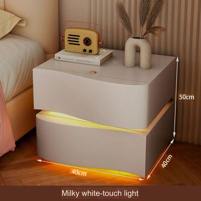 Modern Bedside With Led White