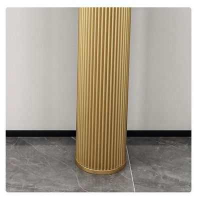 Console Table Golden Frame With White Marble 140Cm