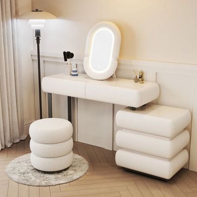 Dresser - Vanity Dressing Table -White Swan - White 120Cm