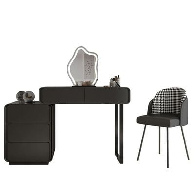 Dresser - Black Swan Vanity Dressing Table Black 80Cm