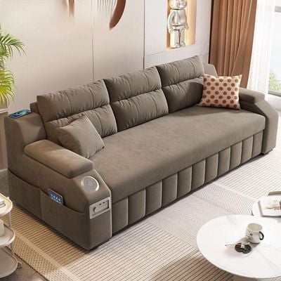 Sofa Bed - Multi Functions - 180Cm Light Brown