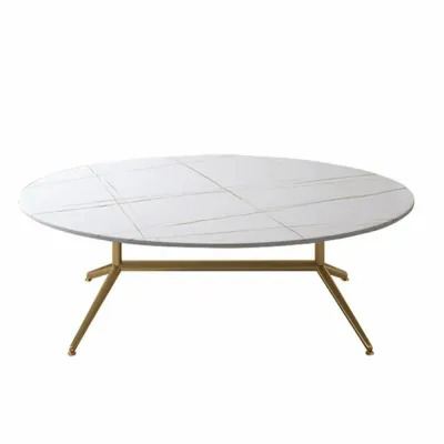 Split Coffee Table - White Marble 