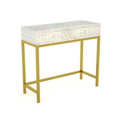 Vaan Mini Dresser Console - Cream Bone Inlay