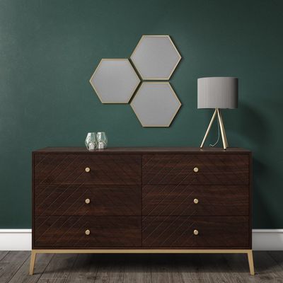 Ewan Big Chest of Drawers - Dark Wood