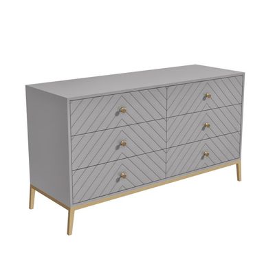 Ewan Big Chest of Drawers - Grey Wood