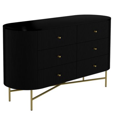 Daraj Big Chest of Drawers - Black Wood