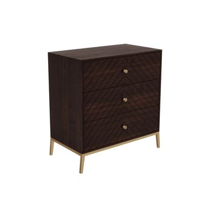 Ewan Small Chest of Drawers - Dark Wood