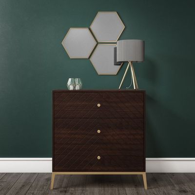 Ewan Small Chest of Drawers - Dark Wood