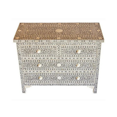 Jade Chest of Drawers - Grey Bone Inlay