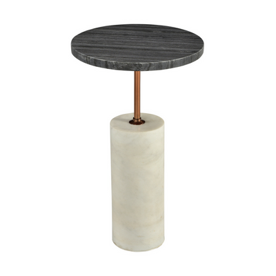 Ava Side Table - White Marble