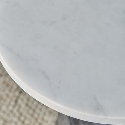 Ava Side Table - White Marble