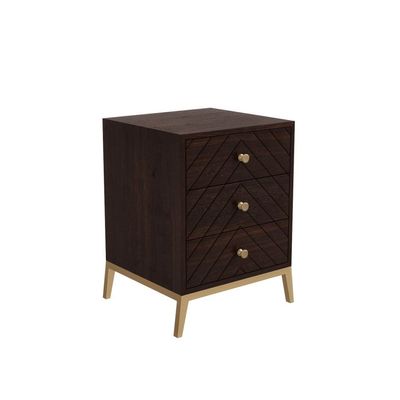 Ewan Side Drawer - Dark Wood