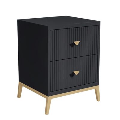 Piccolo Side Drawer - Black Wood