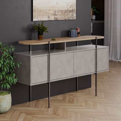 Hanley Console With Storage - Lagina/ Hitit - 2 Years Warranty