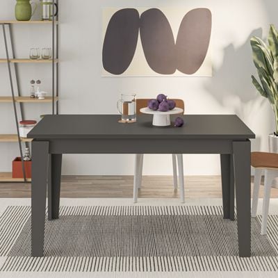 Tolmen Extendable Dining Table L 140 X W 80 - Anthracite- 3 Years Warranty