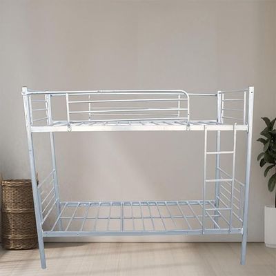 Heavy Duty Bunk Bed Metal Bunk Bed Guardrails,Sleek and Strong Metal Bunk Bed,Durable Twin Bunk Bed with Safety Rails,Space-Saving and Kid-Friendly Bunk Bed,Apartment Studio Room Size 90x190 cm