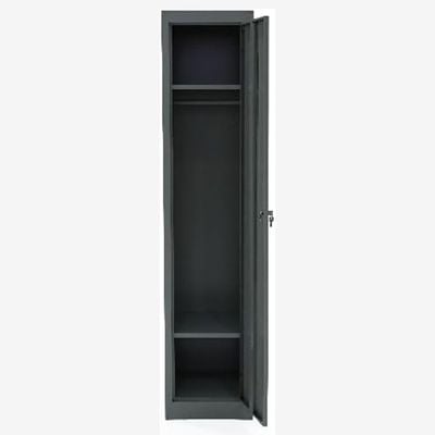 Empire Furniture Steel Single Tier Locker, Ash, 180H x 45D x 40W