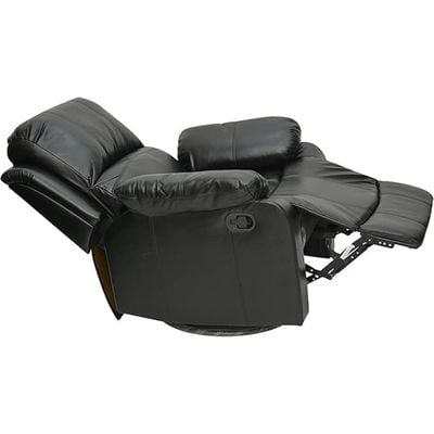 Empire Furniture Modern Executive Recliner Chair, 360° Swivel & Rocking Recliner Sofa, Black