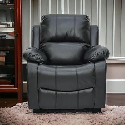 Empire Furniture Modern Executive Recliner Chair, 360° Swivel & Rocking Recliner Sofa, Black