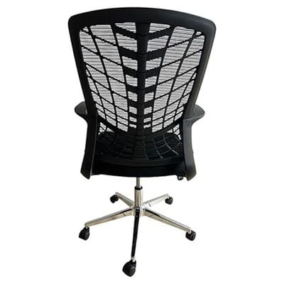 Air Mesh High Back Office Chair, Breathable Mesh Back, Adjustable Height, Ergonomic Design, Black