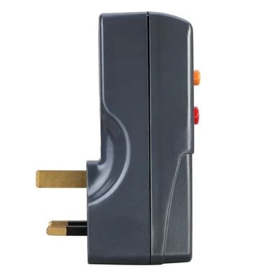 Masterplug ARCDKG-MP Non-Latching RCD Safety Adaptor – Single Socket with 40ms Trip Speed and Double Pole Contact Break