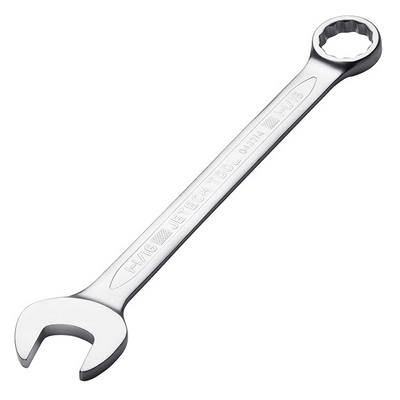Jetech 1 Inch Combination Wrench - Industrial Grade Spanner with 12-Point Design, 15-Degree Offset, Made with Durable Chrome Vanadium Steel in Sand Blasted Finish, Forged, Heat-Treated, SAE 