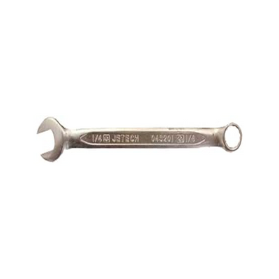 Jetech 1/4 Inch Combination Wrench - Industrial Grade Spanner with 12-Point Design, 15-Degree Offset, Made with Durable Chrome Vanadium Steel in Sand Blasted Finish, Forged, Heat-Treated, SAE 