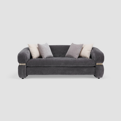 Mirte 2- Seater fabric sofa grey with 2years warranty