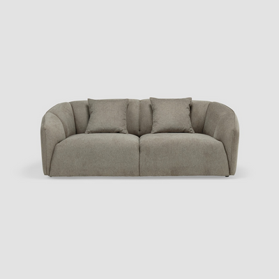 Suzanne 2- Seater fabric sofa grey with 2 years of warranty